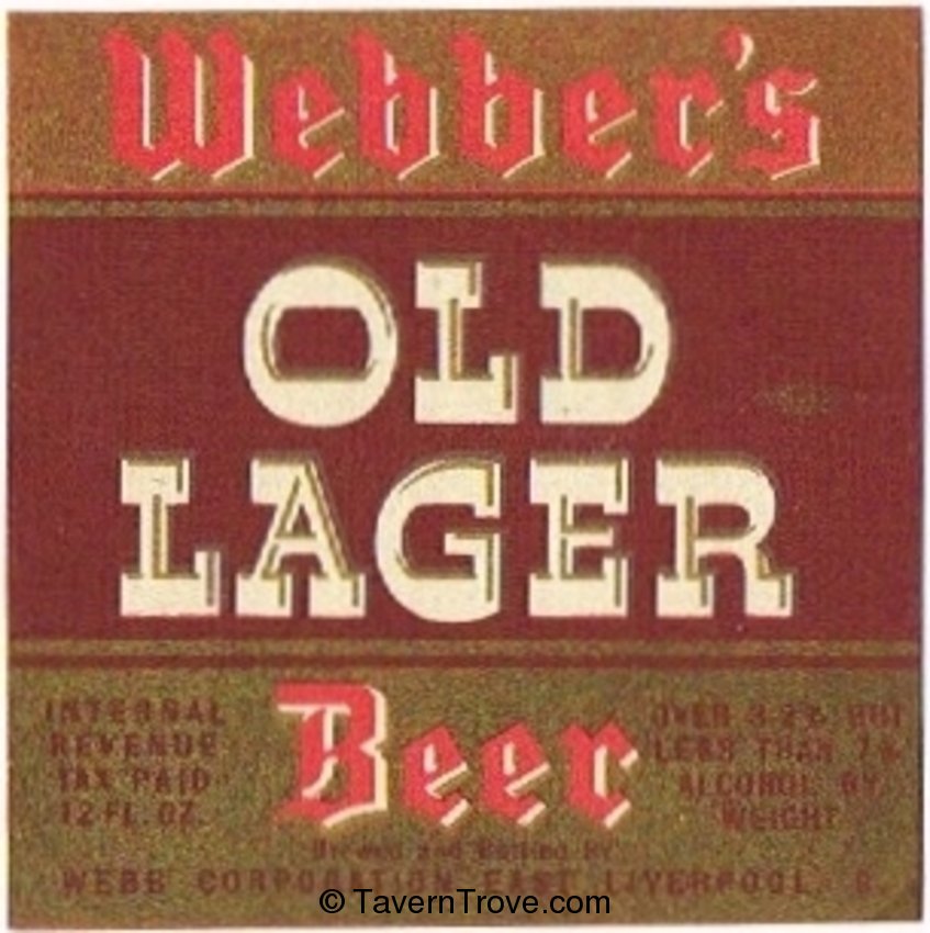 Webber's Old Lager Beer