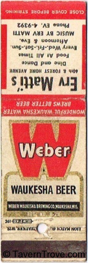 Weber Waukesha Beer