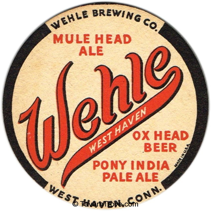 Wehle Mule Head/Ox Head Beer/Pony IPA