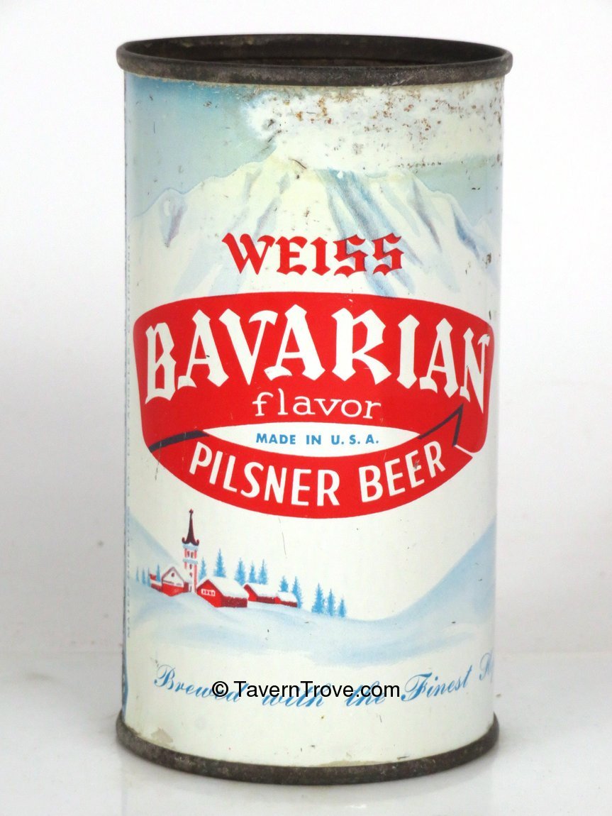 Item 28290 1961 Weiss Bavarian Flavor Beer Flat Top Can Unpictured.