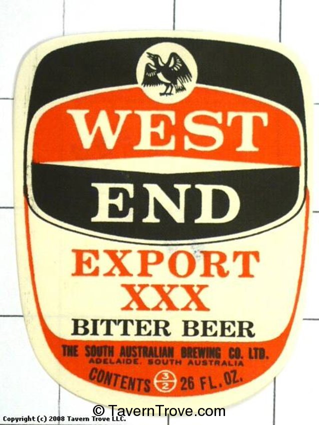 West End Export Bitter Beer