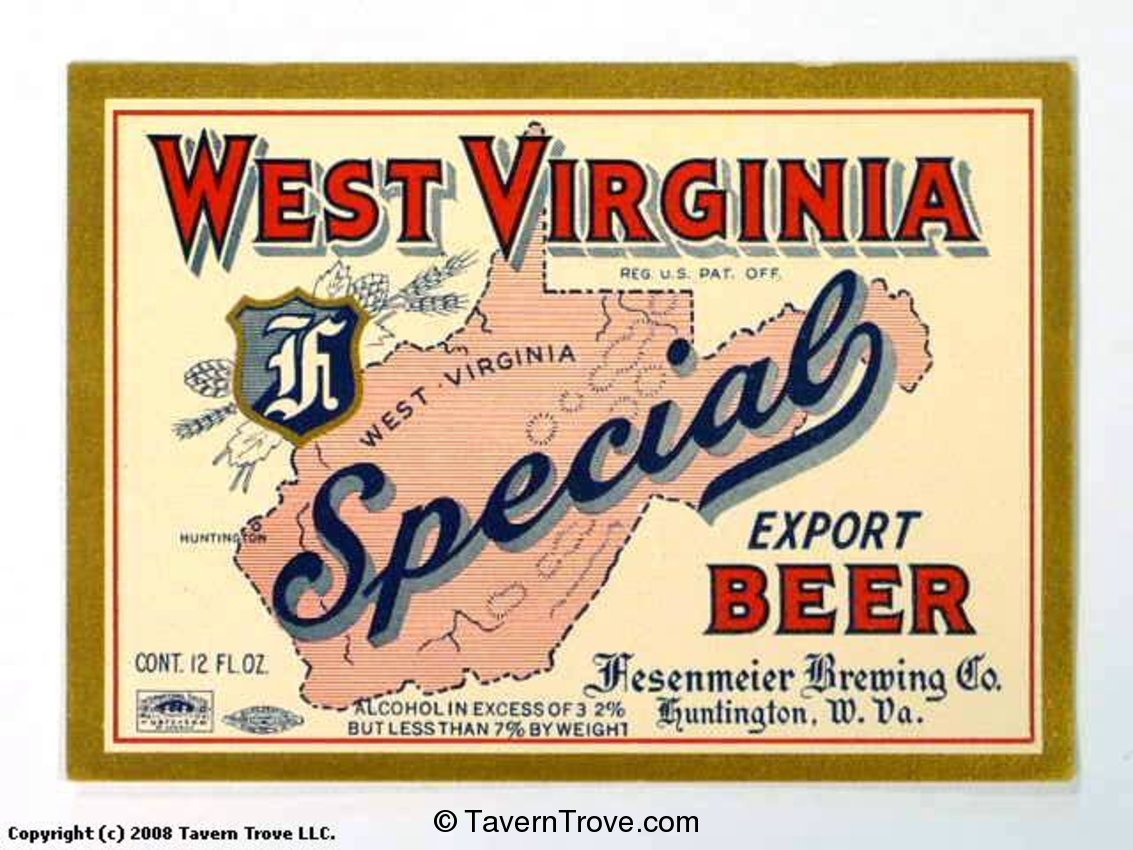 West Virginia Special Export Beer