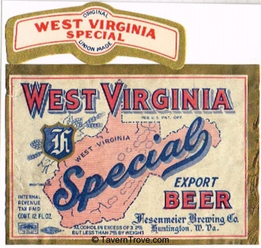 West Virginia Special Export Beer