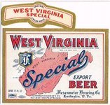 West Virginia Special Export Beer