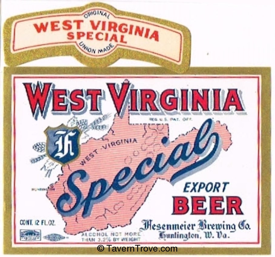 West Virginia Special Export Beer