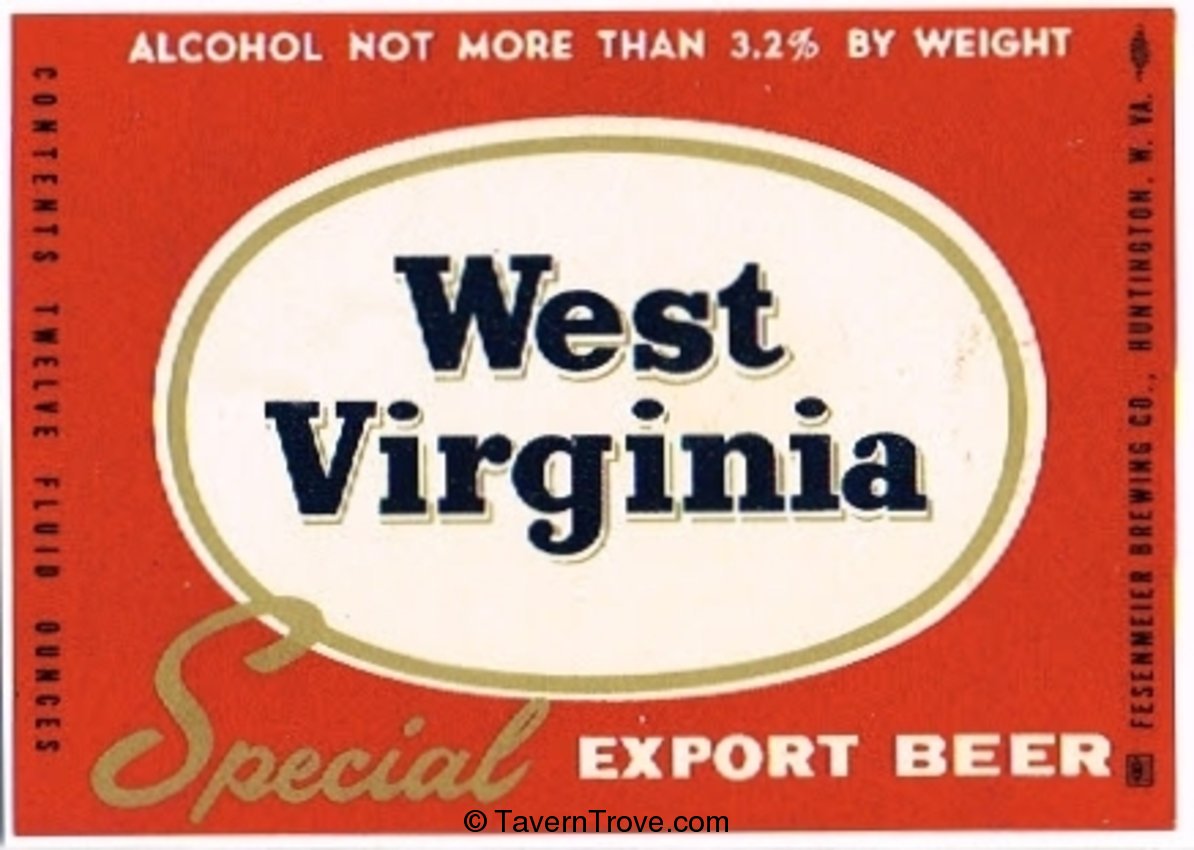 West Virginia Special Export Beer