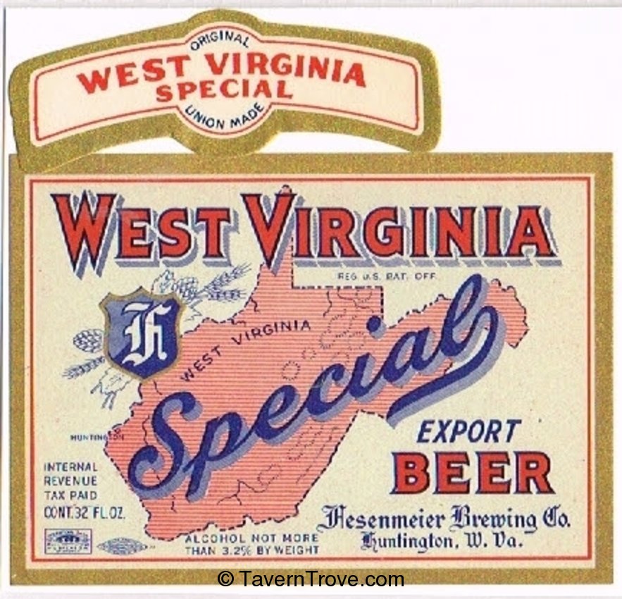 West Virginia Special Export Beer