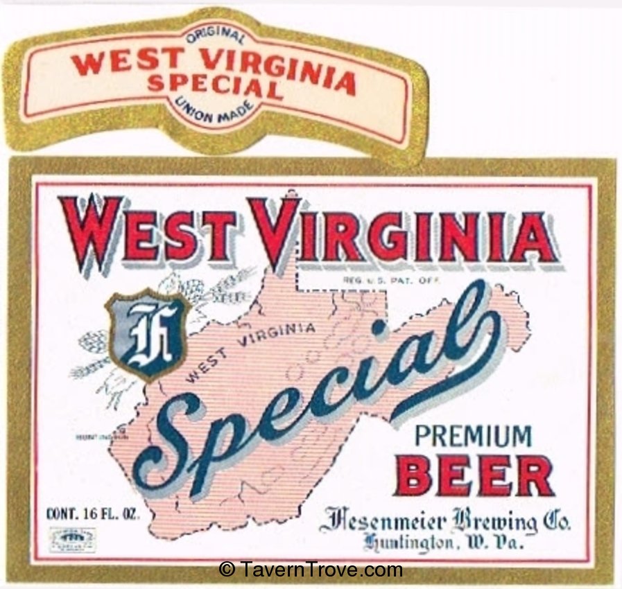 West Virginia Special Premium Beer