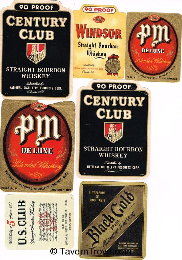 Whiskey Lot of 67 Hiram Walker Whiskey Liquor Labels