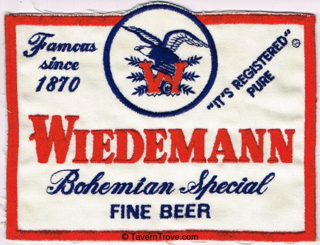 Wiedemann Bohemian Special Beer (back patch)