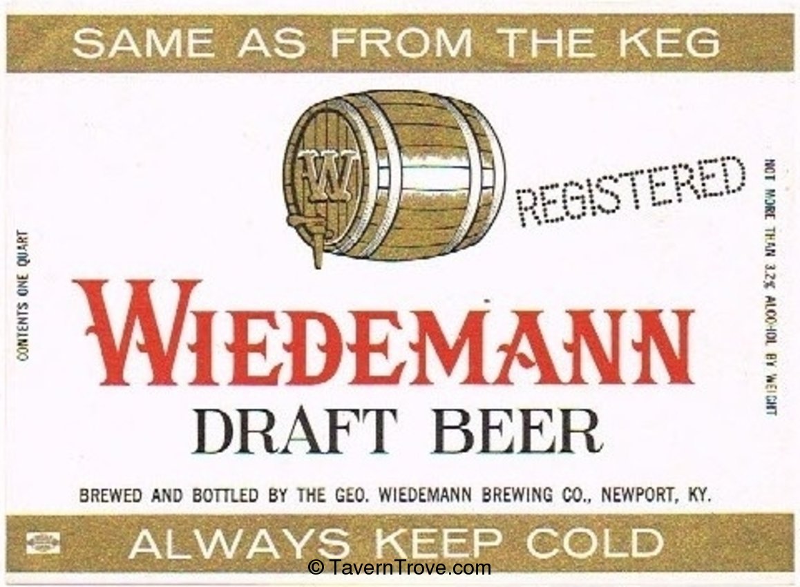 Wiedemann Draft Beer