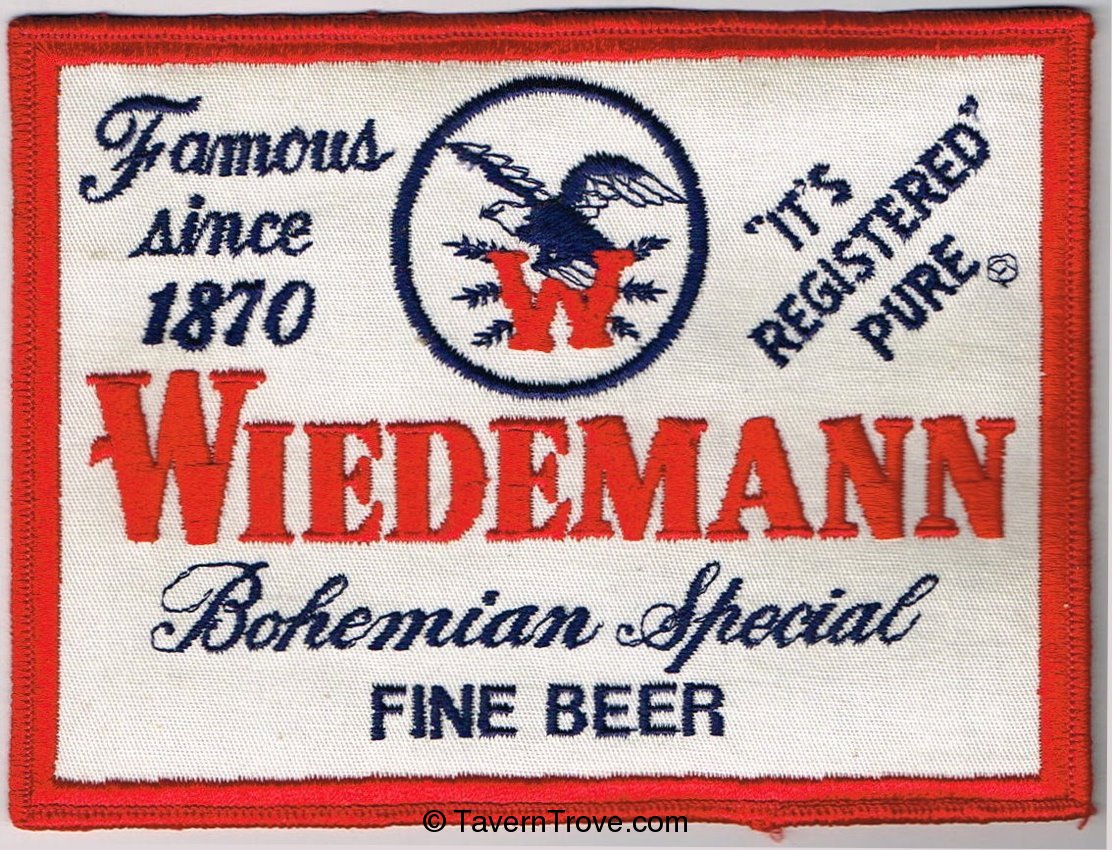 Wiedemann Bohemian Special Beer (back patch)