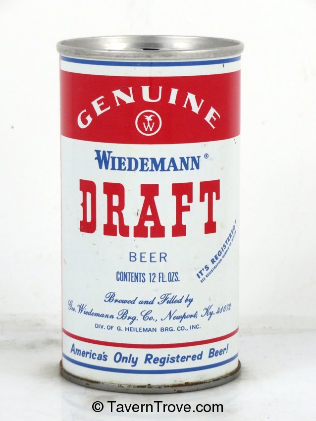 Wiedemann Genuine Draft Beer