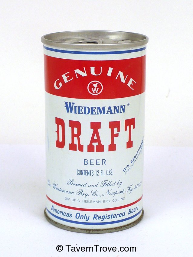 Wiedemann Genuine Draft Beer