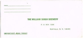 William Simon Brewery Envelope