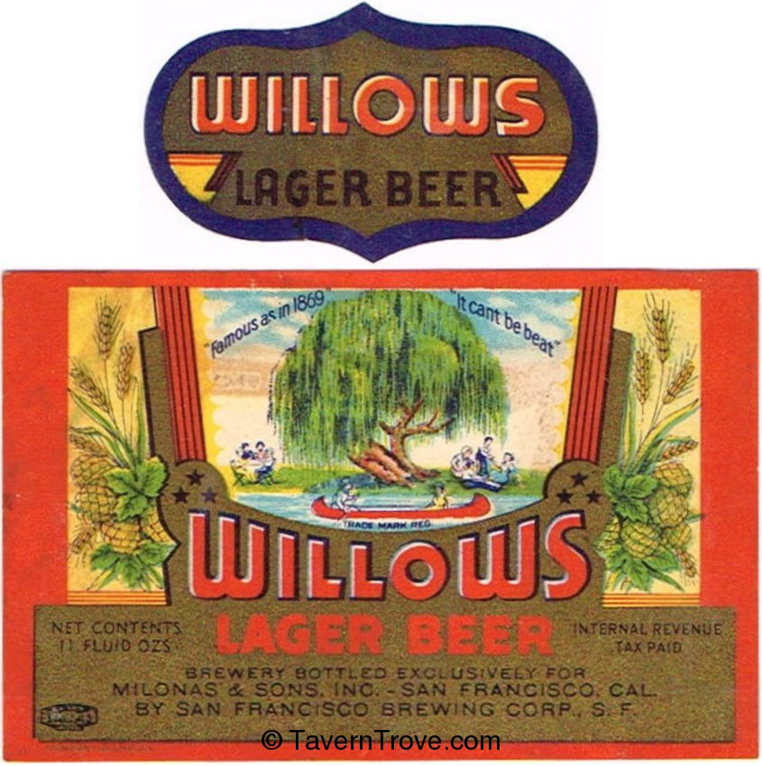 Willows Lager Beer