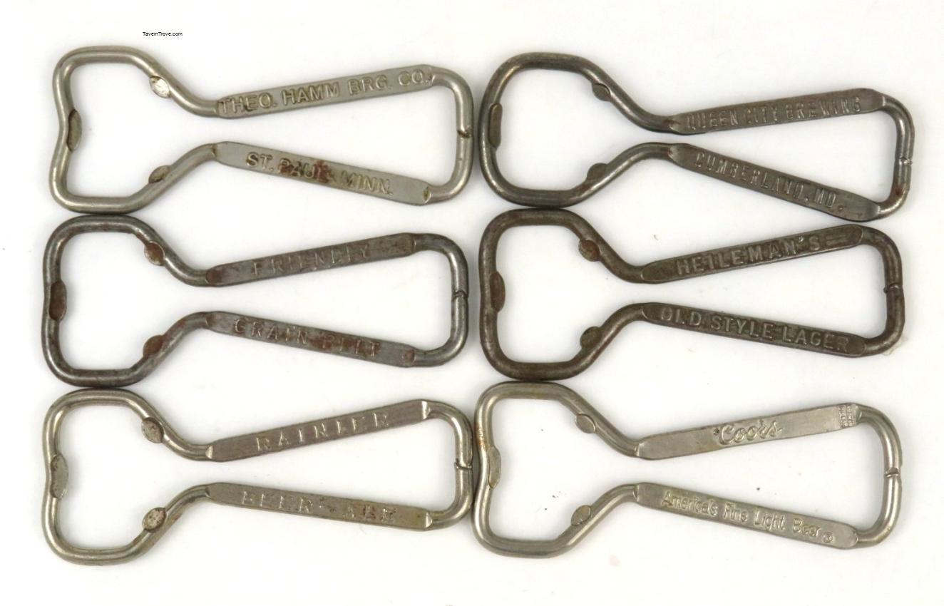 Wire Beer Bottle Openers Lot of 6 - Lot #7