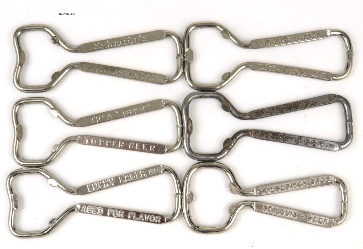Wire Beer Bottle Openers Lot of 6 - Lot #8