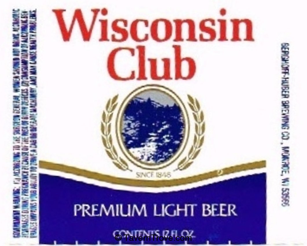 Wisconsin Club Beer 