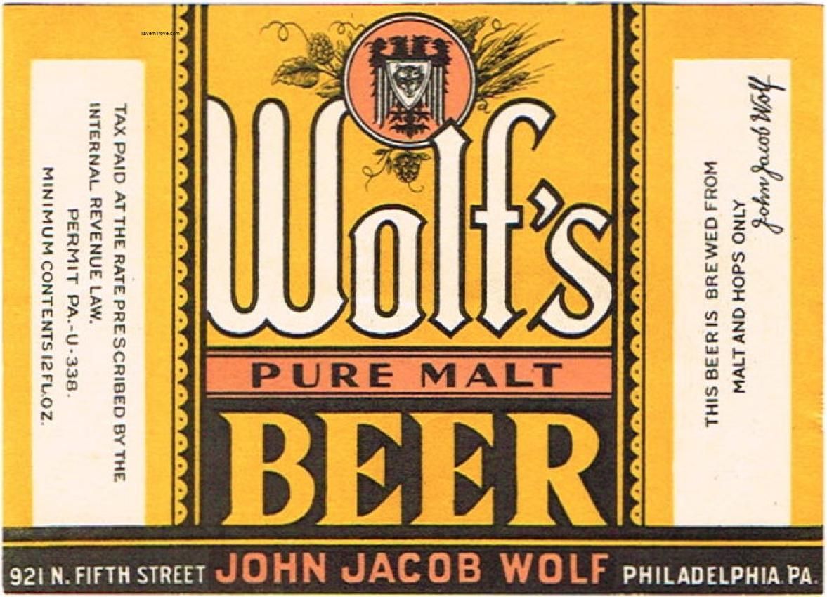 Wolf's Pure Malt Beer