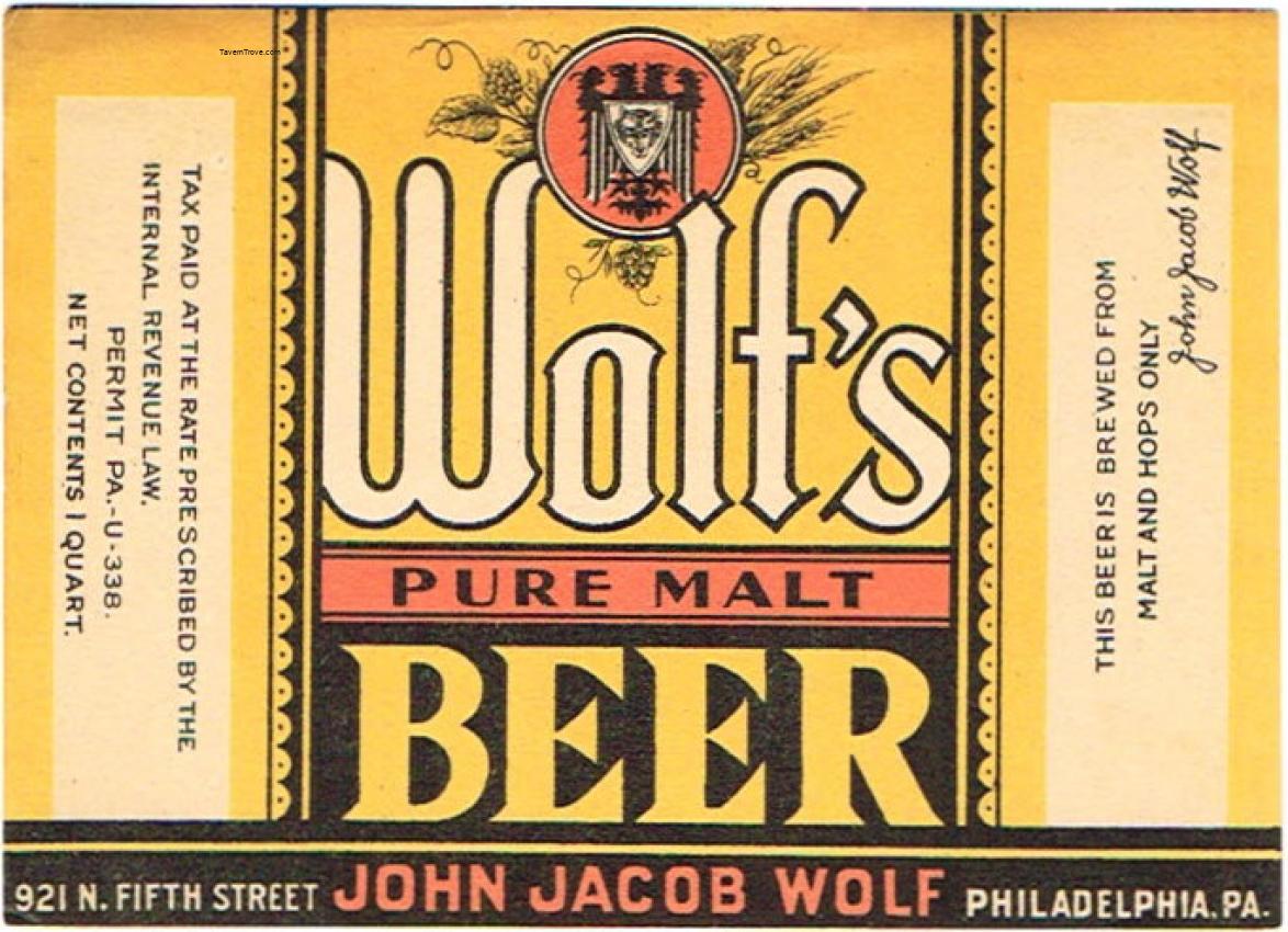 Wolf's Pure Malt Beer