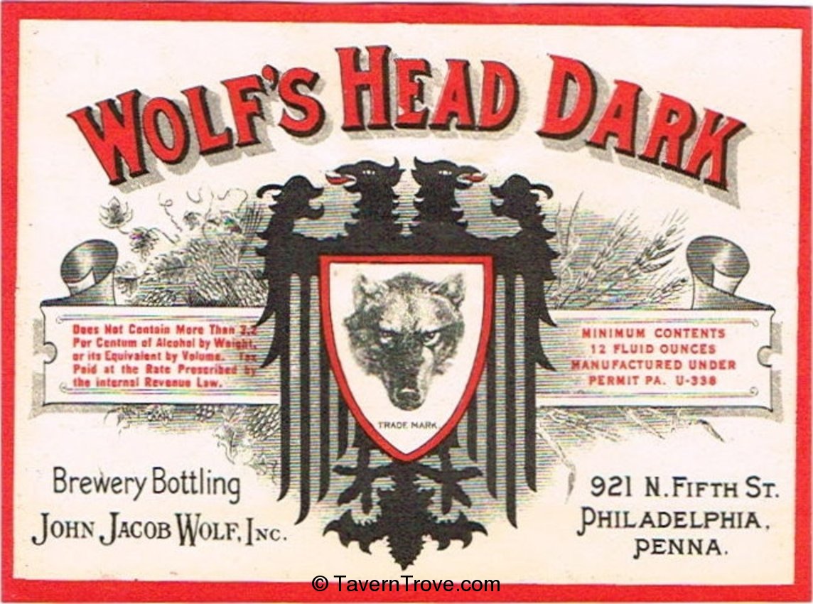 Wolf's Head Dark Beer
