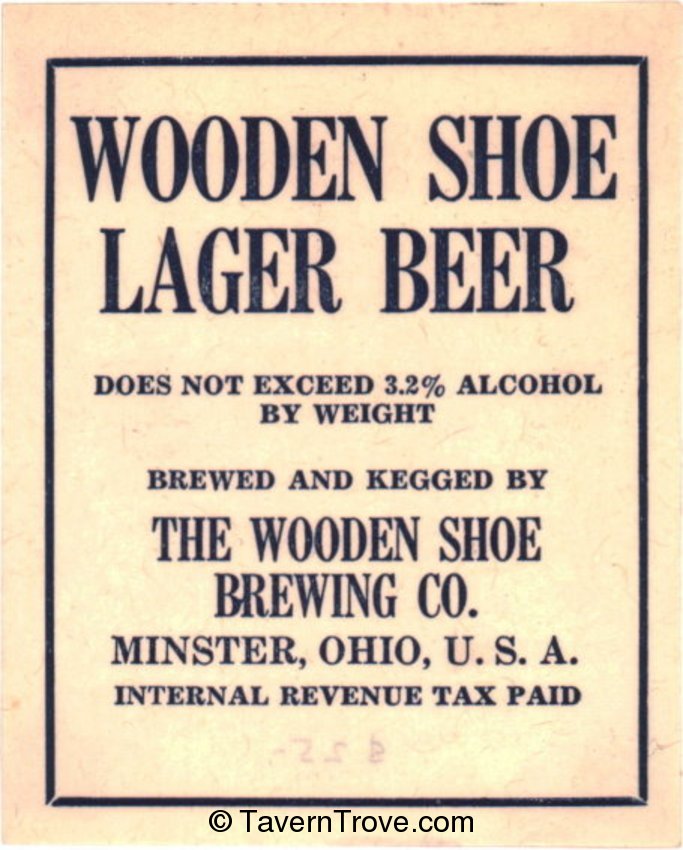 Wooden Shoe Lager Beer