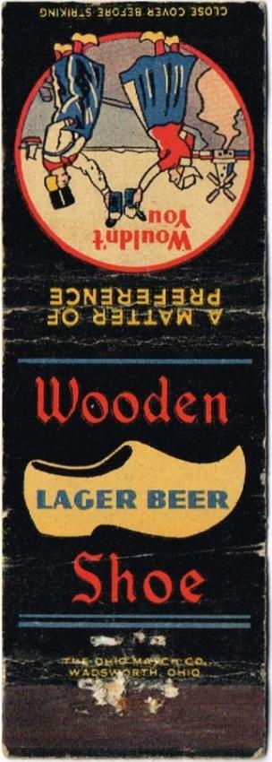 Wooden Shoe Lager Beer Dupe