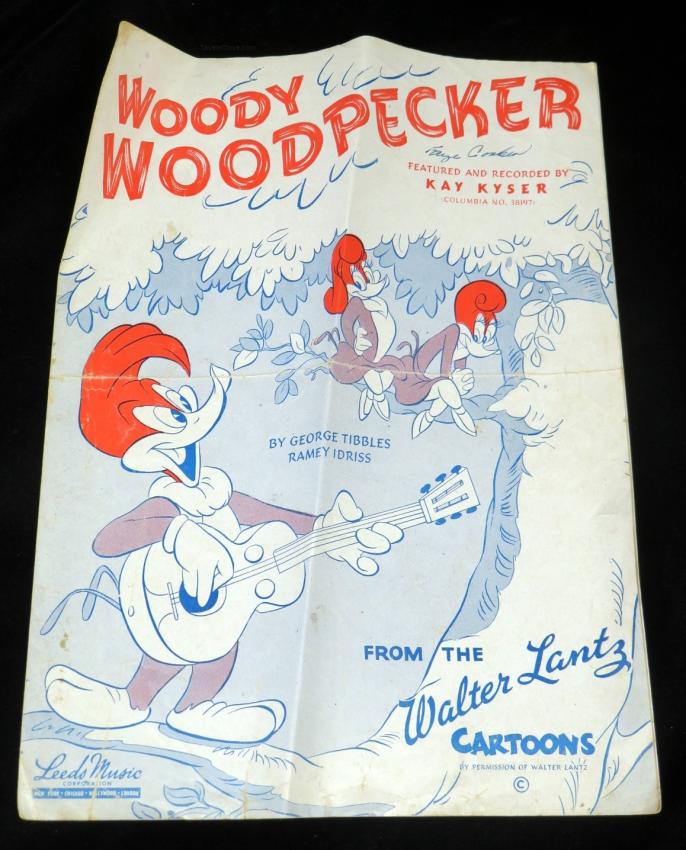 Woody Woodpecker Song Music Sheet Kay Kyser