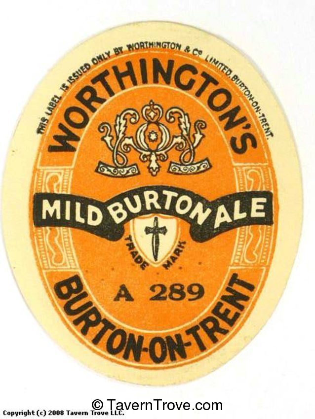 Worthington's Mild Burton Ale