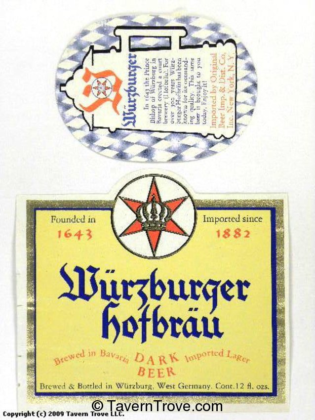 Würzburger Hoffbräu Dark Beer