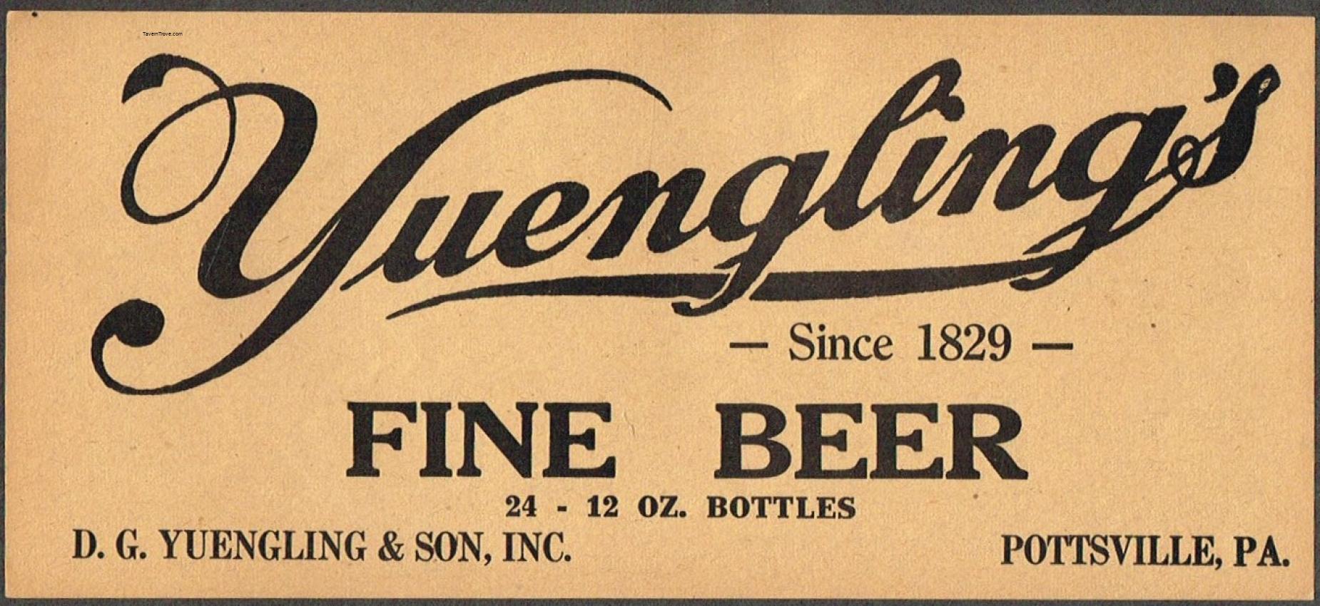 Yuengling's Fine Beer 24 12oz Bottles