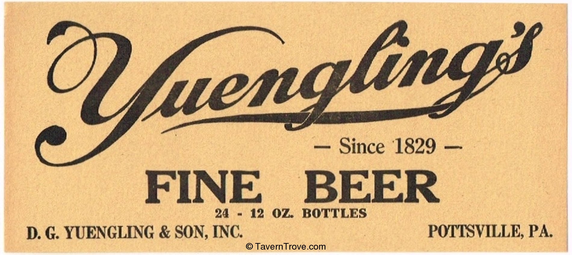 Yuengling's Fine Beer