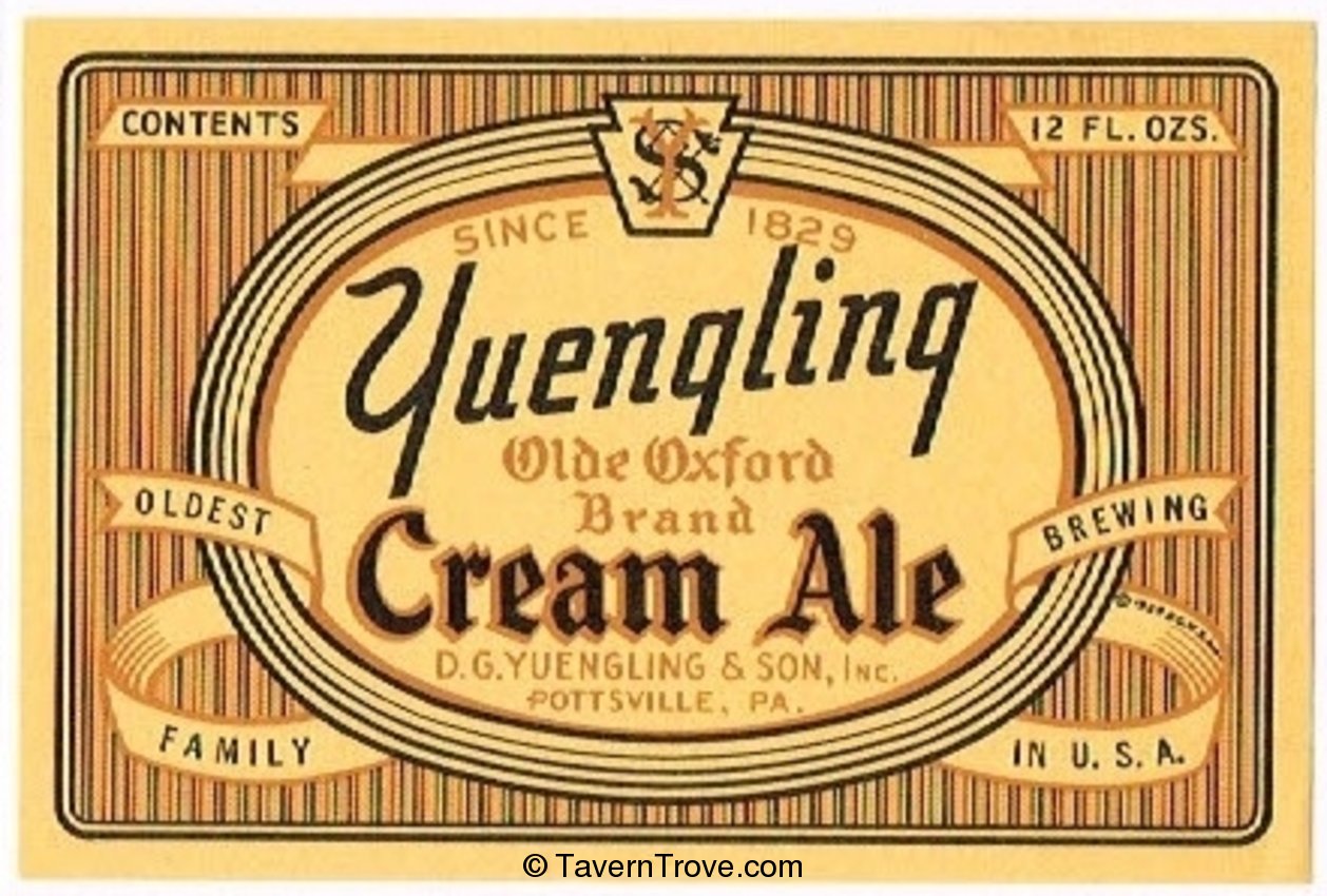 Yuengling's Old Oxford Cream Ale