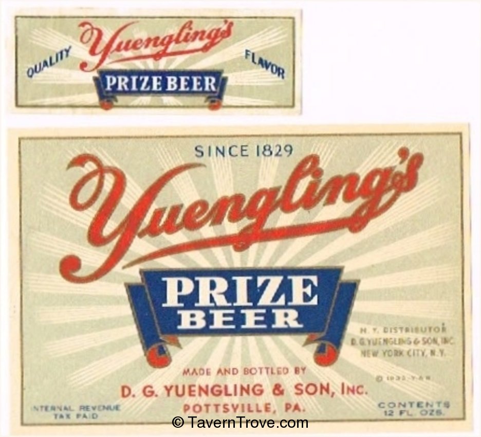 Yuengling's Prize Beer