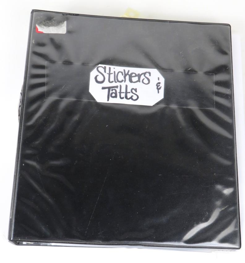 Yujean Yu-Jean Goth Deadhead Decals & Temporary Tattoos Binder 60-plus