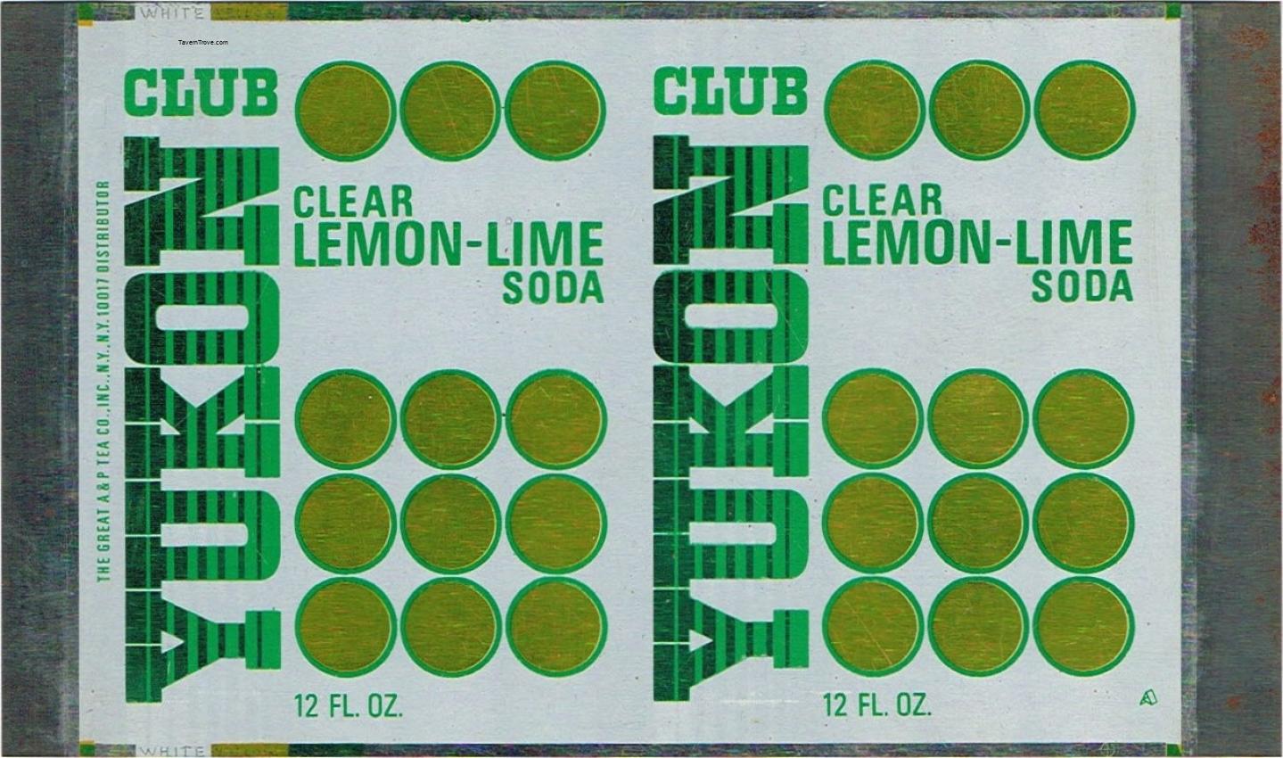 Yukon Club Lemon Lime Soda (sheet) A&P New York