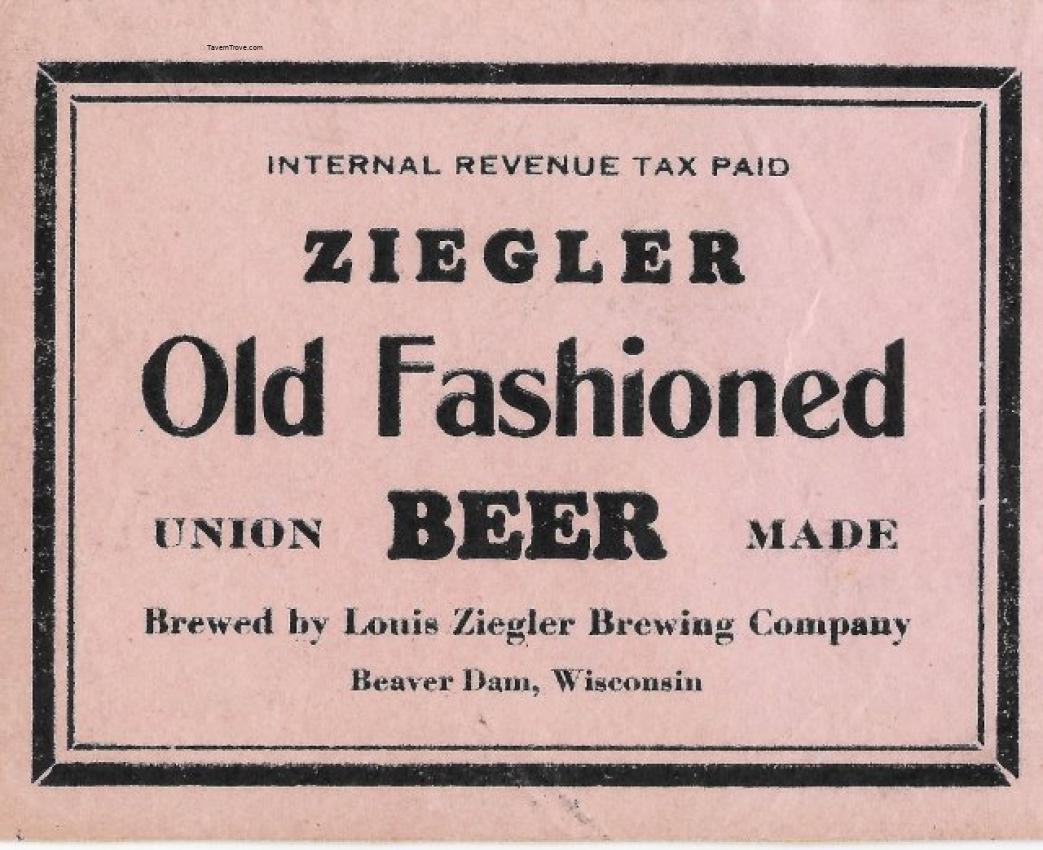 Ziegler Old Fashioned Beer