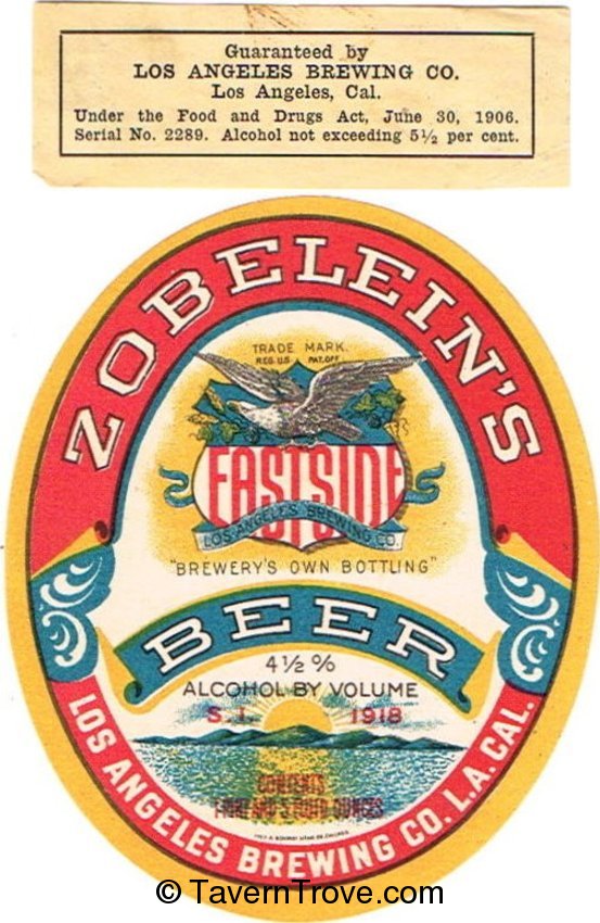 Zobelein's Eastside Beer