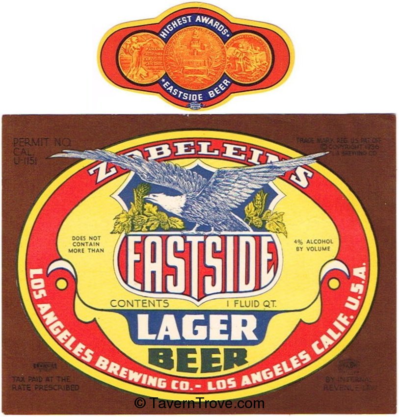 Zoblein's Eastside Lager Beer