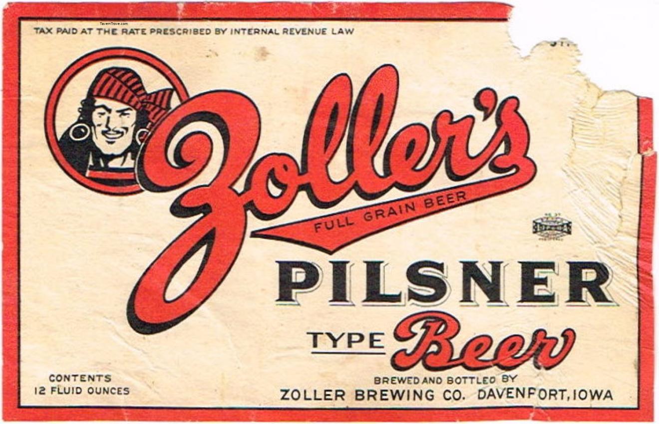 Zoller's Pilsner Beer