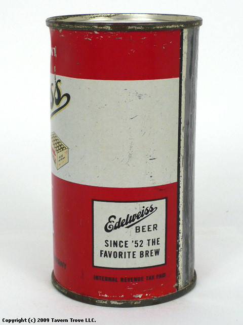 Item #53311 1947 Edelweiss Light Beer IRTP Flat Top Can 58-39