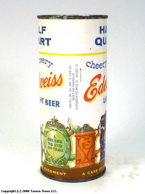Item #46536 1959 Edelweiss Light Beer Flat Top Can 228-27