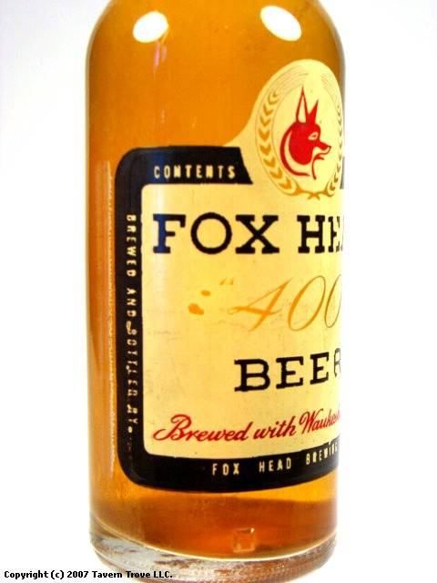 Fox Head "400" Beer