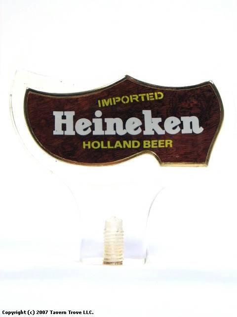 Heineken Holland Beer 3½ inch Acrylic Tap Handle