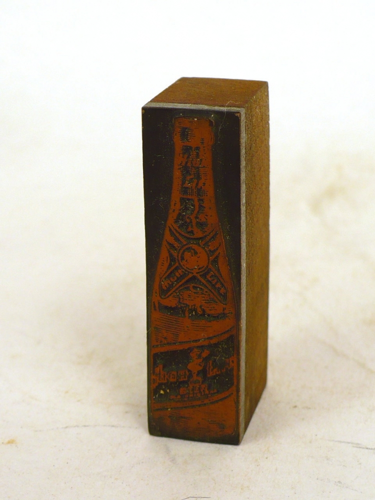 Miller Beer Print Block