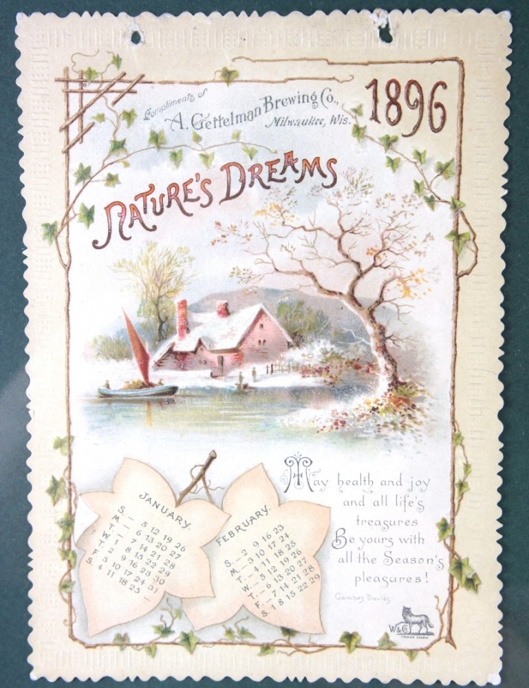 Nature's Dreams 1896 calendar