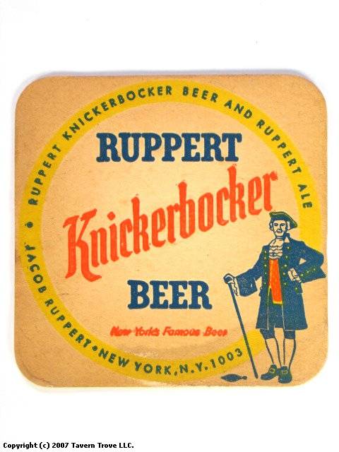 Ruppert Knickerbocker Beer