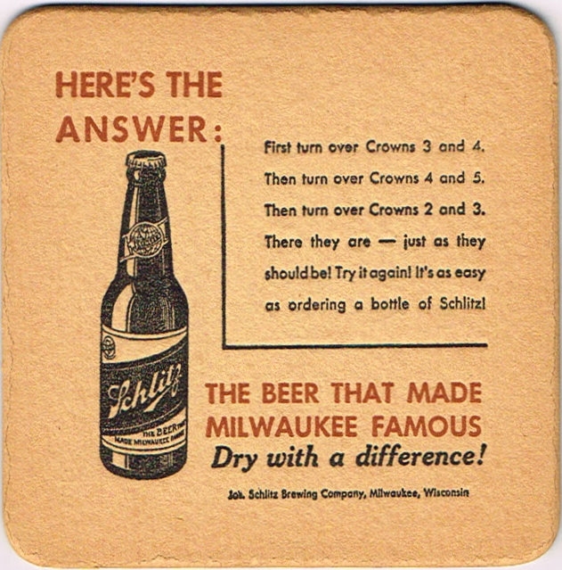 Schlitz Beer ~Puzzle & Quiz