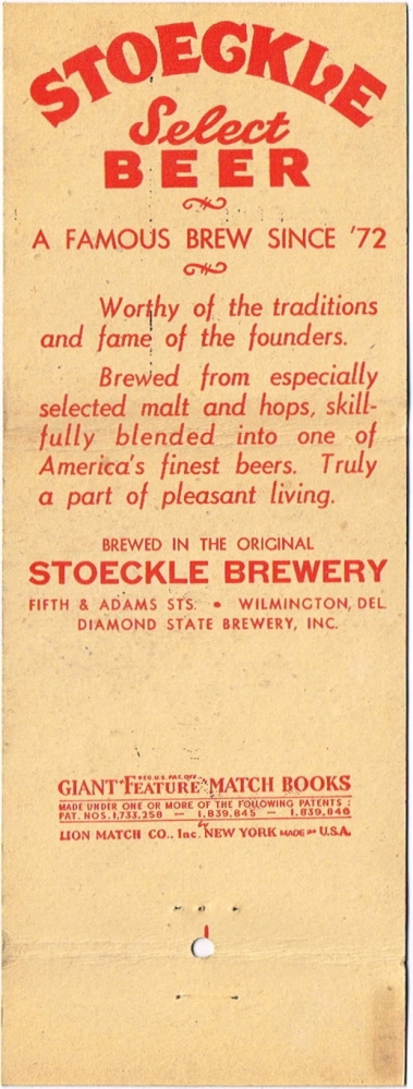 Stoeckle Select Beer